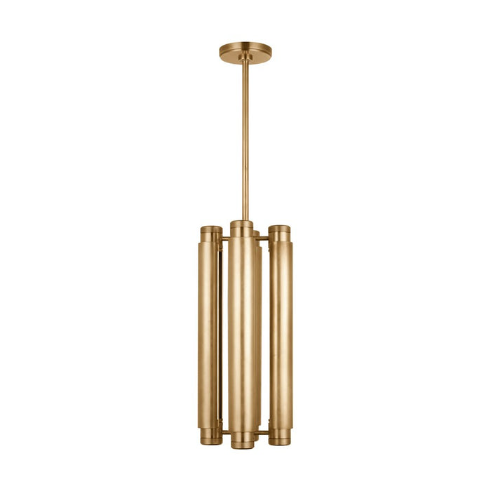 Visual Comfort Modern Capa 4 Light 10.5" Pendant, Brass