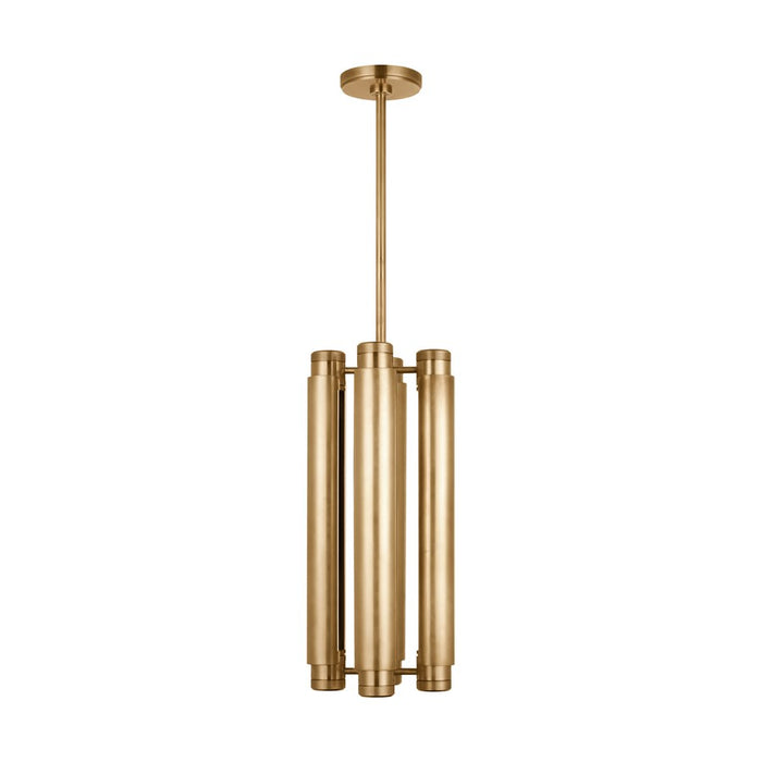 Visual Comfort Modern Capa 4 Light 10.5" Pendant, Brass