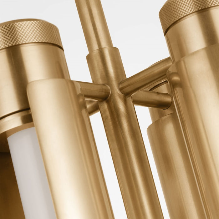 Visual Comfort Modern Capa 4 Light 10.5" Pendant, Brass