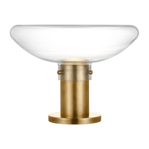Visual Comfort Modern Morgan 1Lt 16" Table Lamp, Brass/Clear - AKTB681WDHABCE