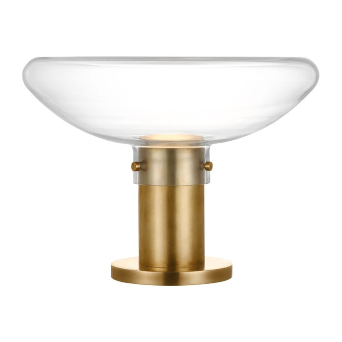 Visual Comfort Modern Morgan 1Lt 16" Table Lamp, Brass/Clear - AKTB681WDHABCE
