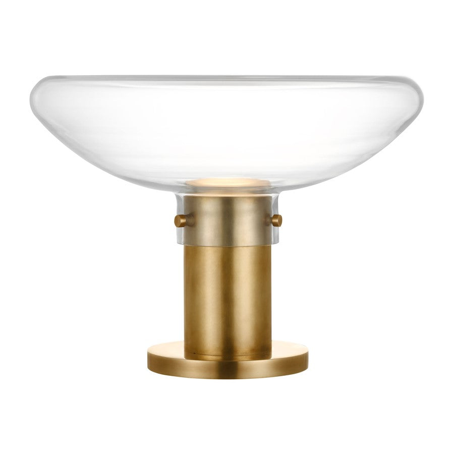 Visual Comfort Modern Morgan 1Lt 16" Table Lamp, Brass/Clear - AKTB681WDHABCE