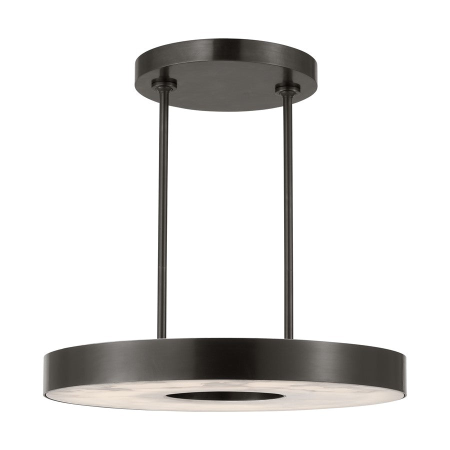 Visual Comfort Modern Wyllis 1 Light 24" Chandelier, Bronze - KWCH70127BZALB