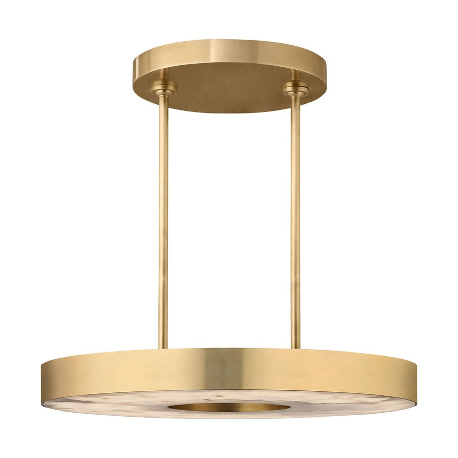 Visual Comfort Modern Wyllis 1 Light 24" Chandelier, Brass - KWCH70127HABALB