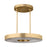 Visual Comfort Modern Wyllis 1 Light 24" Chandelier, Brass
