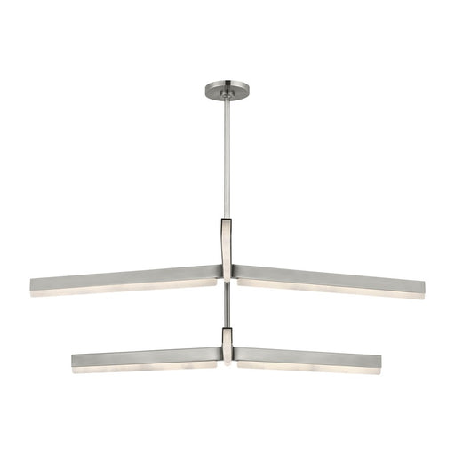 Visual Comfort Modern Linea 6 Light 56" Chandelier, NK - KWCH70427ANALB