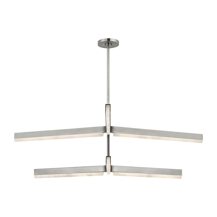 Visual Comfort Modern Linea 6 Light 56" Chandelier, NK - KWCH70427ANALB