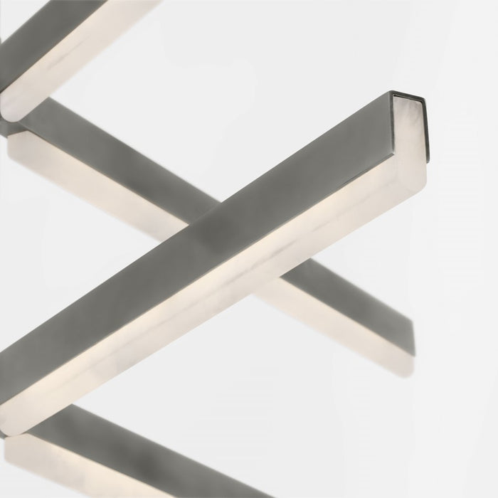 Visual Comfort Modern Linea 6 Light 56" Chandelier, NK