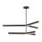 Visual Comfort Modern Linea 6 Light 56" Chandelier, Bronze