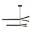 Visual Comfort Modern Linea 6 Light 56" Chandelier, Bronze