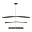 Visual Comfort Modern Linea 9 Light 56" Chandelier, Bronze - KWCH70527BZALB