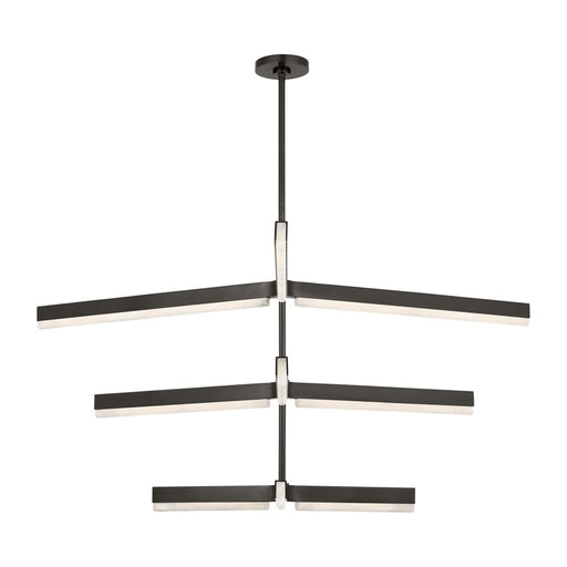 Visual Comfort Modern Linea 9 Light 56" Chandelier, Bronze - KWCH70527BZALB