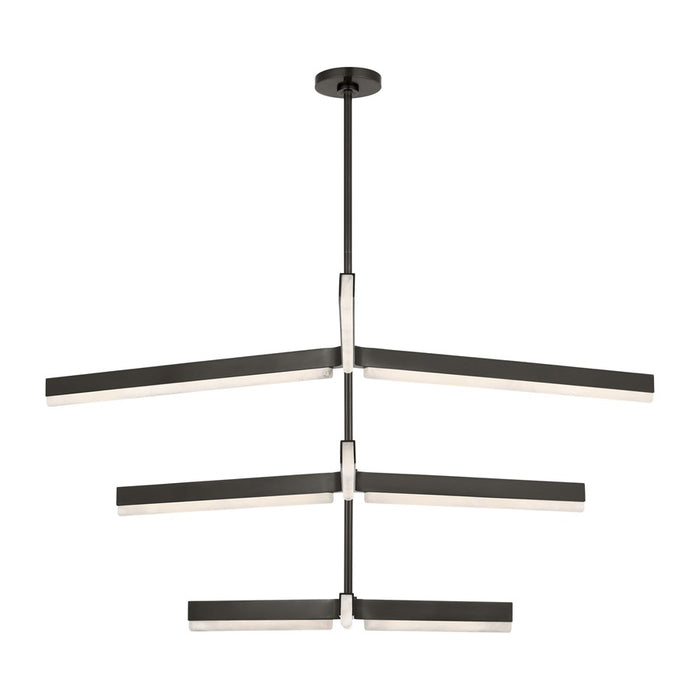 Visual Comfort Modern Linea 9 Light 56" Chandelier, Bronze - KWCH70527BZALB