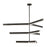 Visual Comfort Modern Linea 9 Light 56" Chandelier, Bronze