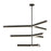 Visual Comfort Modern Linea 9 Light 56" Chandelier, Bronze