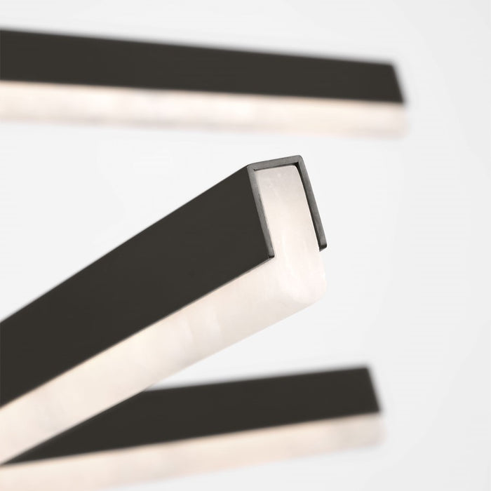 Visual Comfort Modern Linea 9 Light 56" Chandelier, Bronze