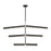 Visual Comfort Modern Linea 9 Light 56" Chandelier, Bronze