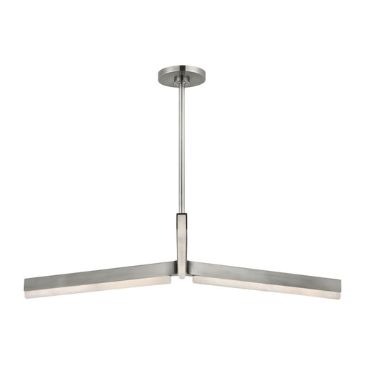 Visual Comfort Modern Linea 3 Light 42" Chandelier, NK - KWCH70627ANALB