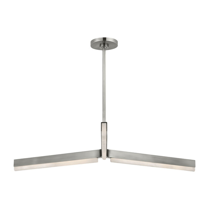 Visual Comfort Modern Linea 3 Light 42" Chandelier, NK - KWCH70627ANALB