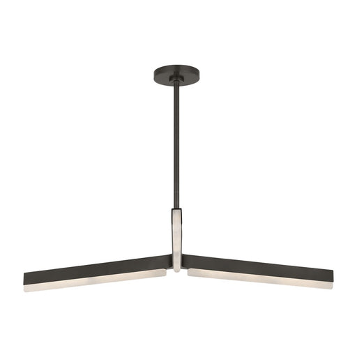 Visual Comfort Modern Linea 3 Light 42" Chandelier, Bronze - KWCH70627BZALB