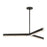 Visual Comfort Modern Linea 3 Light 42" Chandelier, Bronze