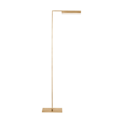 Visual Comfort Modern Linea 1 Light 16.1" Floor Lamp, Brass - KWFL71427HABALB