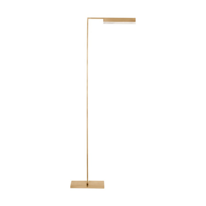 Visual Comfort Modern Linea 1 Light 16.1" Floor Lamp, Brass