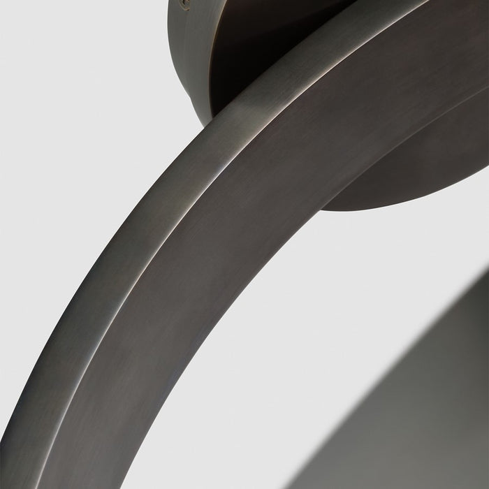 Visual Comfort Modern Cerne 1 Light 16" Semi Flush Mount, DBZ