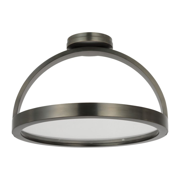Visual Comfort Modern Cerne 1 Light 16" Semi Flush Mount, DBZ
