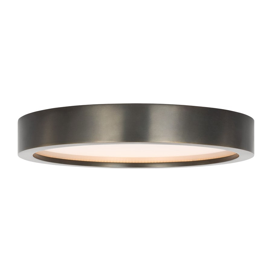 Visual Comfort Modern Cerne 1 Light 13" Flush Mount, Dark Bronze - KWFM19327BZ