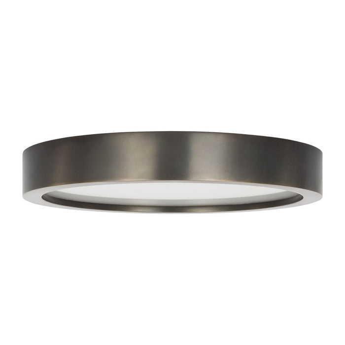 Visual Comfort Modern Cerne 1 Light 13" Flush Mount, Dark Bronze