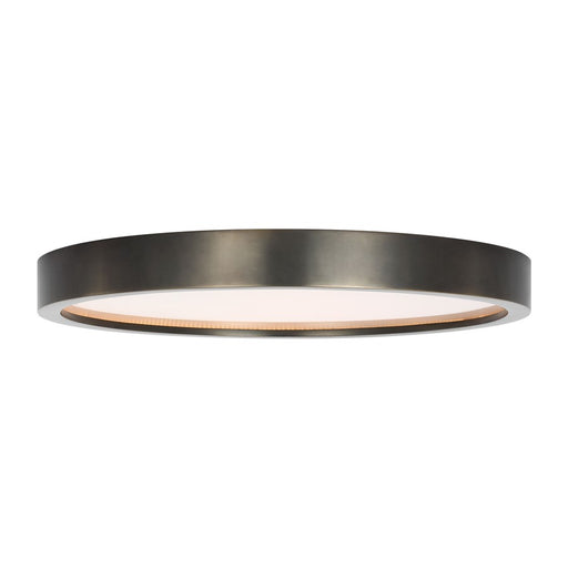 Visual Comfort Modern Cerne 1 Light 18" Flush Mount, Dark Bronze - KWFM19427BZ