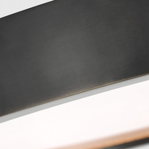 Visual Comfort Modern Cerne 1 Light 18" Flush Mount, Dark Bronze