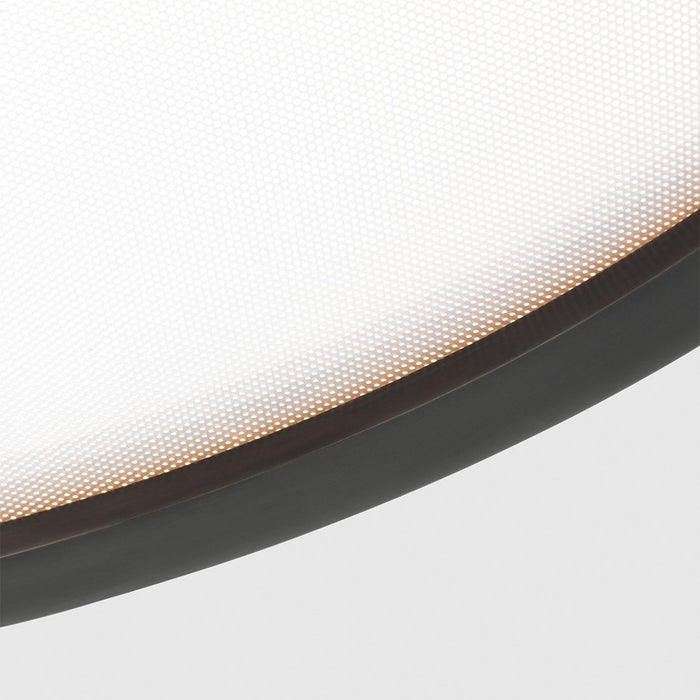 Visual Comfort Modern Cerne 1 Light 22" Flush Mount/277V, DBZ