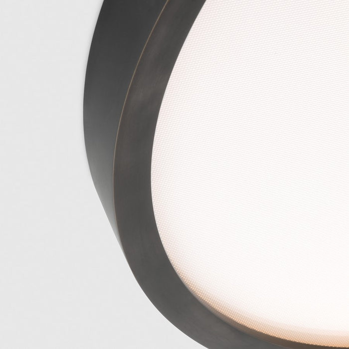 Visual Comfort Modern Cerne 1 Light 22" Flush Mount, Dark Bronze