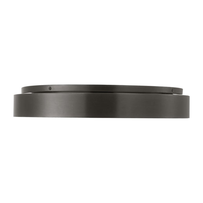 Visual Comfort Modern Wyllis 1 Light 18" Flush Mount, Bronze - KWFM70227BZALB