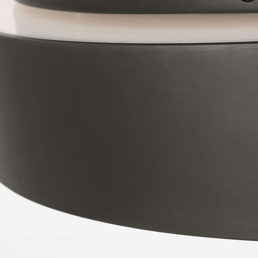 Visual Comfort Modern Wyllis 1 Light 18" Flush Mount, Bronze