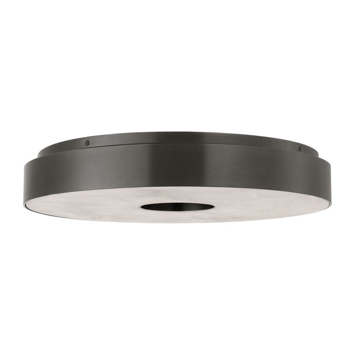 Visual Comfort Modern Wyllis 1 Light 18" Flush Mount, Bronze