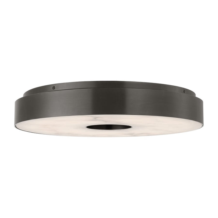 Visual Comfort Modern Wyllis 1 Light 18" Flush Mount, Bronze