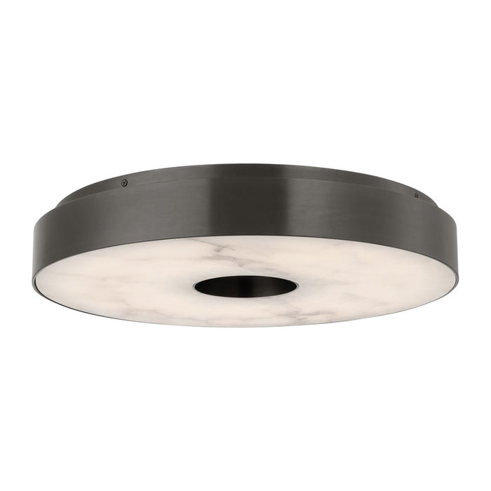 Visual Comfort Modern Wyllis 1 Light 18" Flush Mount, Bronze