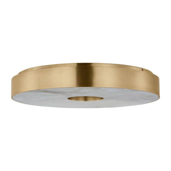 Visual Comfort Modern Wyllis 1 Light 18" Flush Mount, Brass
