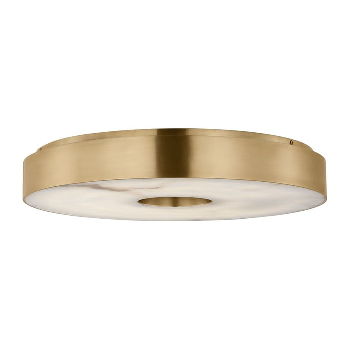 Visual Comfort Modern Wyllis 1 Light 18" Flush Mount, Brass