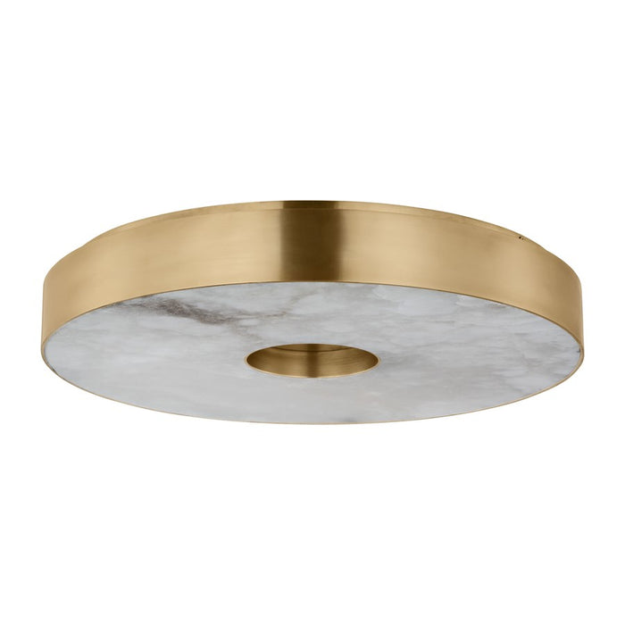 Visual Comfort Modern Wyllis 1 Light 18" Flush Mount, Brass