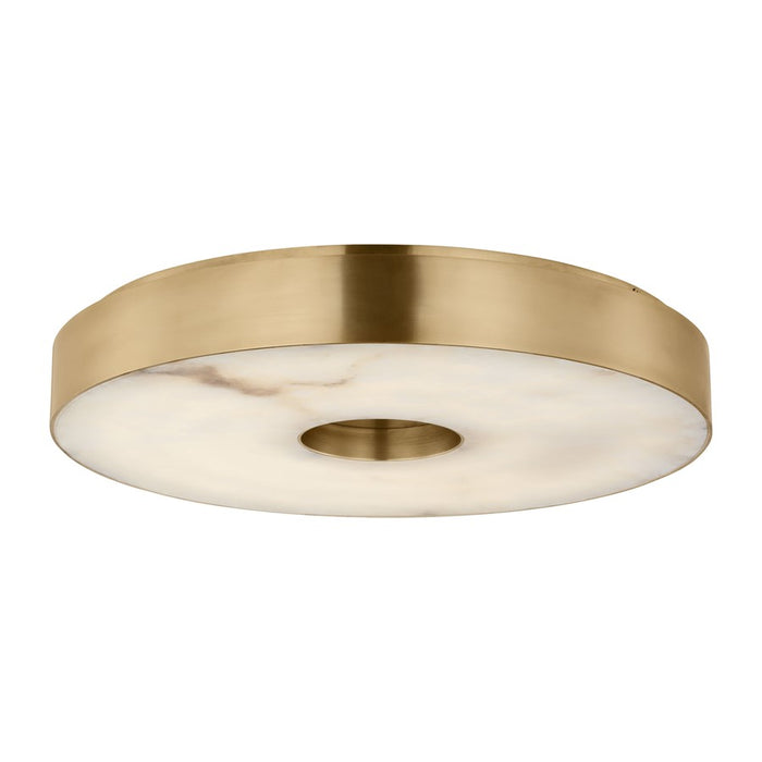 Visual Comfort Modern Wyllis 1 Light 18" Flush Mount, Brass