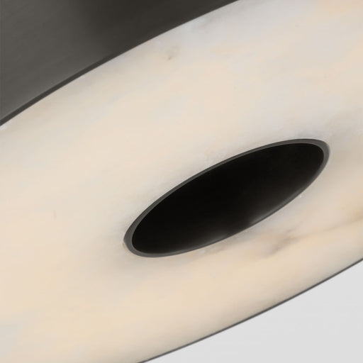 Visual Comfort Modern Wyllis 1 Light 12" Flush Mount, Bronze