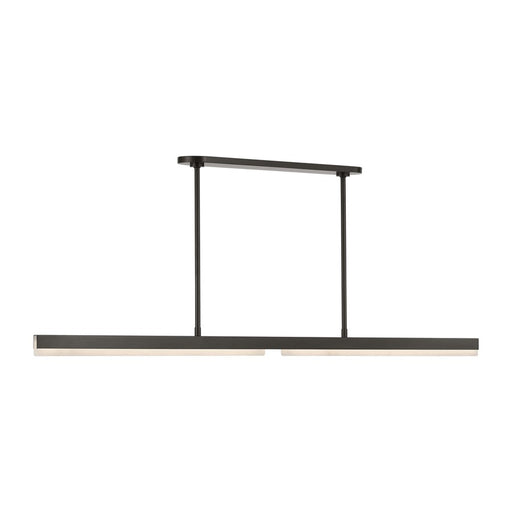 Visual Comfort Modern Linea 1 Light 60" Chandelier, Bronze - KWLS70727BZALB