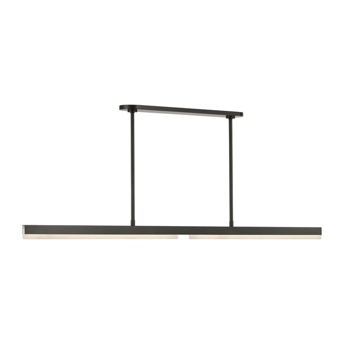 Visual Comfort Modern Linea 1 Light 60" Chandelier, Bronze - KWLS70727BZALB