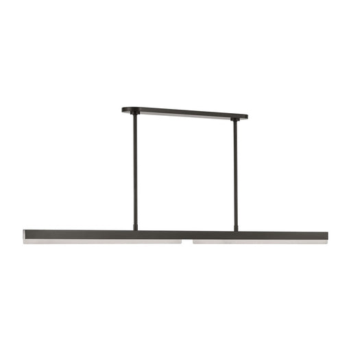 Visual Comfort Modern Linea 1 Light 60" Chandelier, Bronze