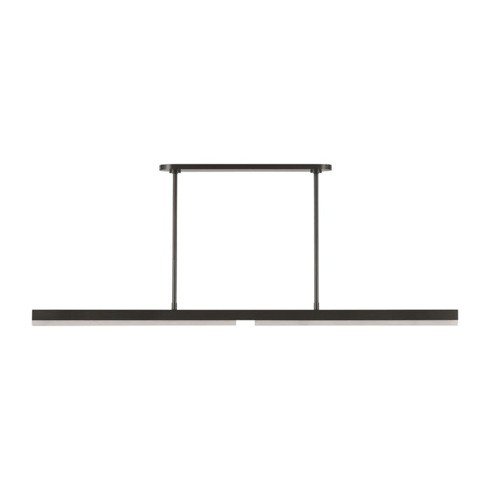 Visual Comfort Modern Linea 1 Light 60" Chandelier, Bronze