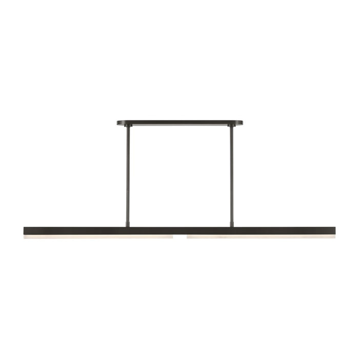 Visual Comfort Modern Linea 1 Light 60" Chandelier, Bronze